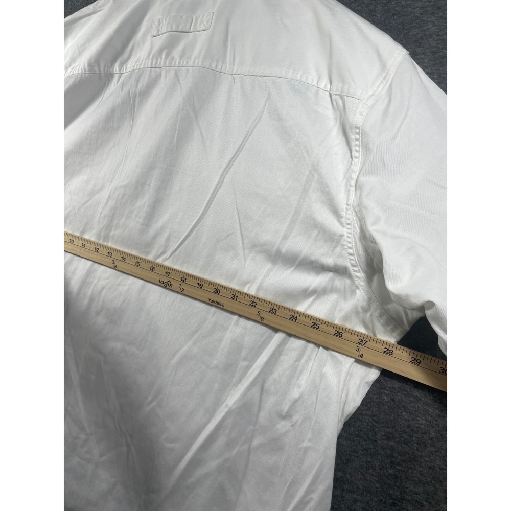Duluth Trading Shirt Mens 2XL Everyday Short Sleeve Work Shirt White Gussets - Picture 8 of 10